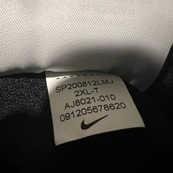 š„NIKE T-SHIRT STYLE #AJ8021-010 MEN'S SIZE 2XL-TALL SHORT SLEEVE COLOR BLACK - Picture 10 of 16